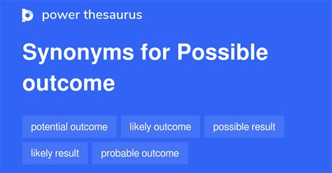 syn for outcome|OUTCOME Synonyms .